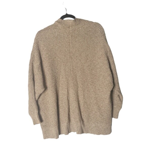 American Eagle Outfitters Beige XS Open Front Knit Longline Cardigan Sweater - Picture 2 of 8